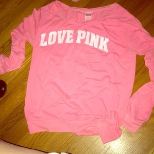 Pink long sleeve top